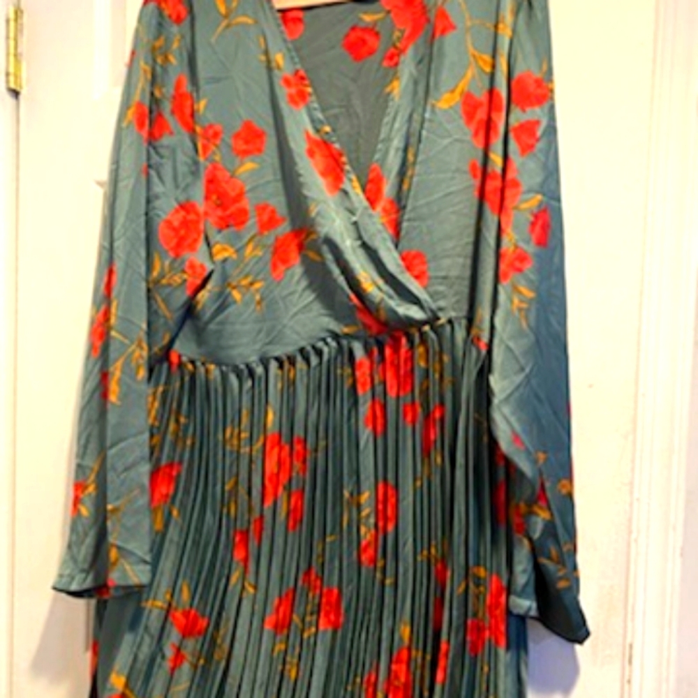 Plus size floral dress